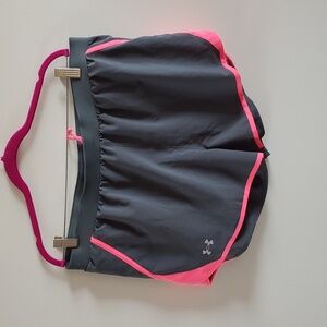 Under Armour set: tshirt and shorts neon coral